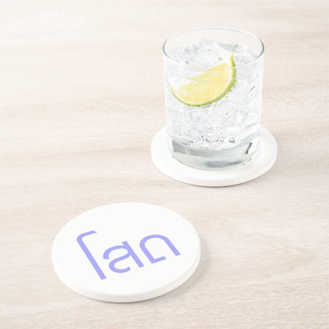 Dessous De Verre En Grès Single, SOHT en langage thaï, script décollé (Côté)