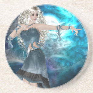 Dessous De Verre En Grès Sirène Sky Imaginaire