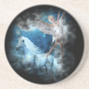 Dessous De Verre En Grès Sky Féerie Aspar et Unicorn Vignette