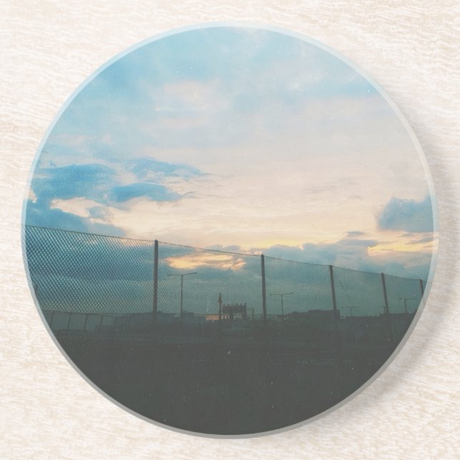 Dessous De Verre En Grès Soirée d'été à Stockholm (Devant)