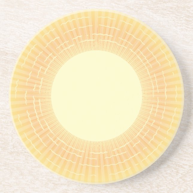 Dessous De Verre En Grès Soleil (Devant)