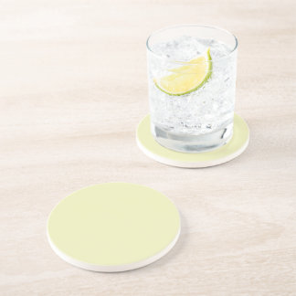 Dessous De Verre En Grès Solid Soft Pastel Yellow Coaster