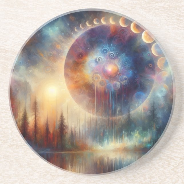 Dessous De Verre En Grès Solstice d'été (Devant)
