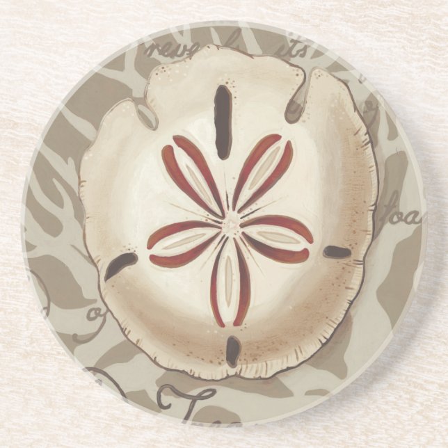 Dessous De Verre En Grès Sonnet de bord de mer III (Devant)