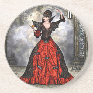 Dessous De Verre En Grès Sorcière féminine