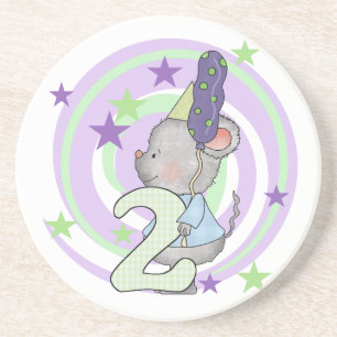 Dessous De Verre En Grès Souris 2e anniversaire T-shirts et cadeaux