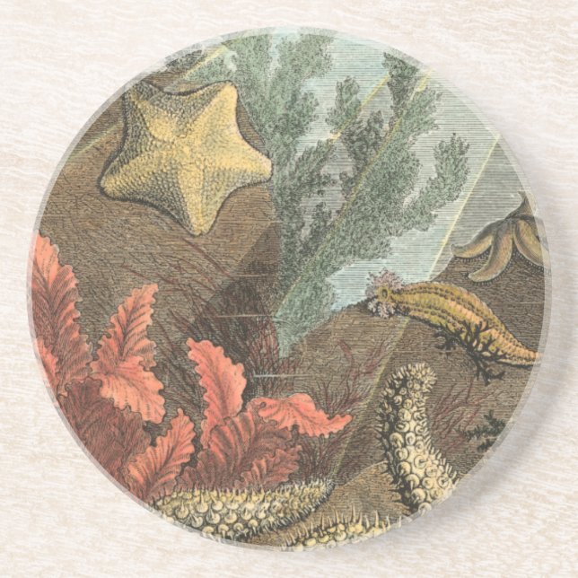 Dessous De Verre En Grès Sous la mer (Devant)