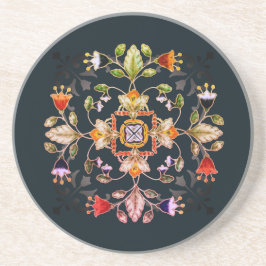 Dessous De Verre En Grès Sous-verre en grès - Fiori Dark