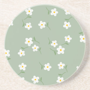 Dessous De Verre En Grès Sous-verre floral Marguerite Sage Élégant Botani