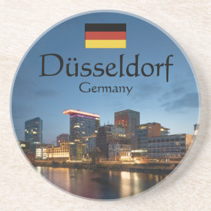Dessous De Verre En Grès Souvenir de Dusseldorf