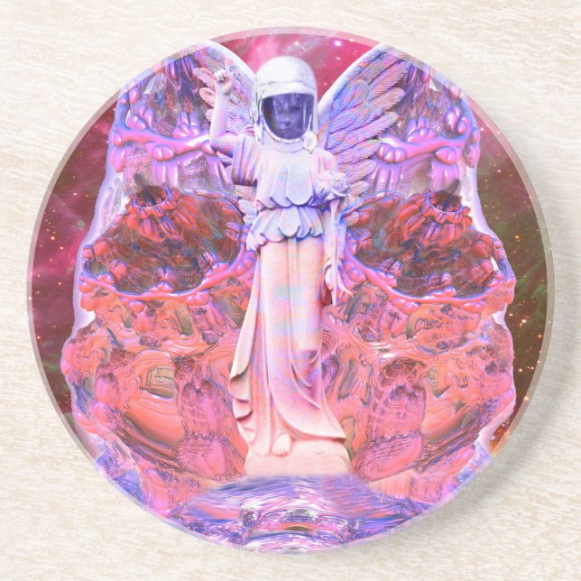 Dessous De Verre En Grès Space Angel (Devant)