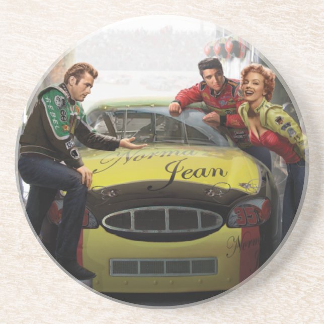 Dessous De Verre En Grès Speed-way éternel (Devant)