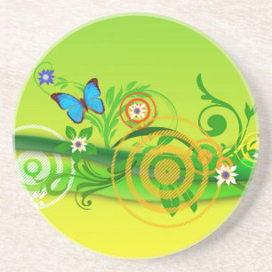 Dessous De Verre En Grès Spring Explosion Sandstone Coaster