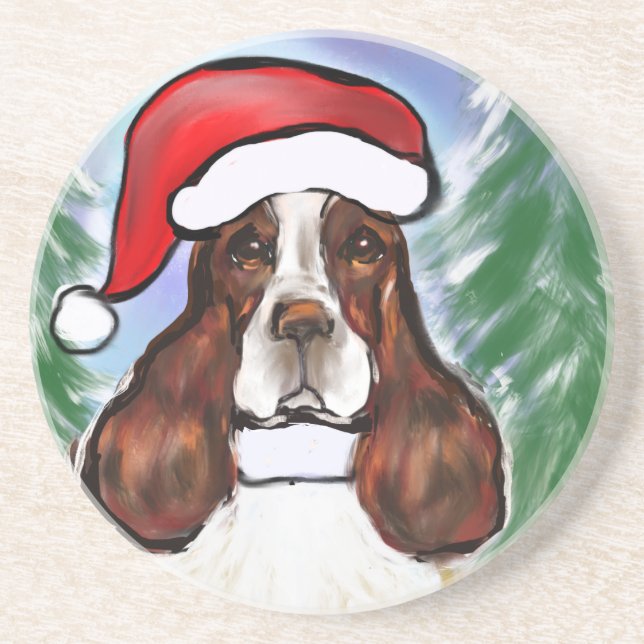 DESSOUS DE VERRE EN GRÈS SPRINGER SPANIEL ANGLAIS (Devant)