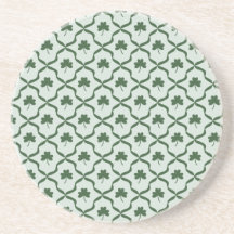 St. Patrick's Day Preppy Shamrock Clover Lattice 
