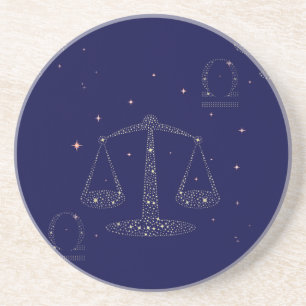 Dessous De Verre En Grès stars libra