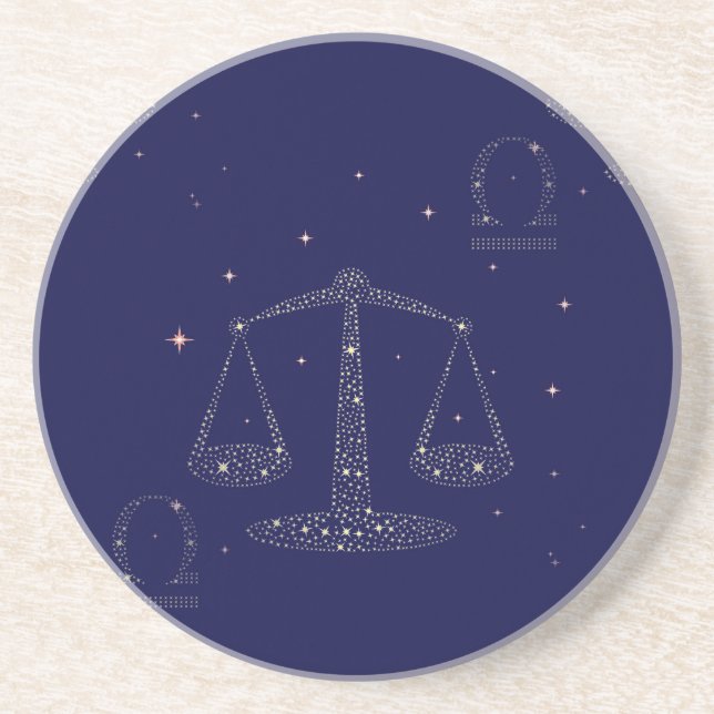 Dessous De Verre En Grès stars libra (Devant)