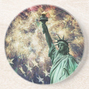 Dessous De Verre En Grès Statue de la Liberté