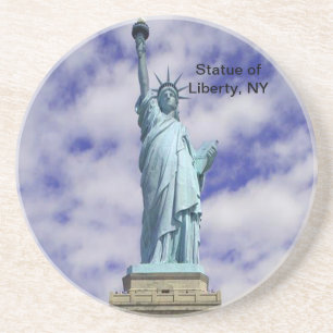 Dessous De Verre En Grès Statue de la Liberté, Ellis Island, New York