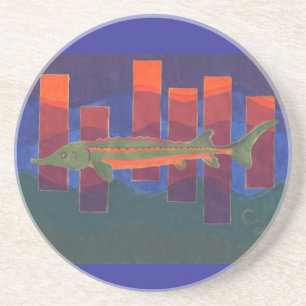 Dessous De Verre En Grès Sturgeon