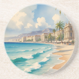 Dessous De Verre En Grès Style vintage Côte d'Azur Voyage en France
