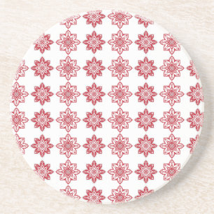 Dessous De Verre En Grès SUN traditionnel letton motif géométrique IV