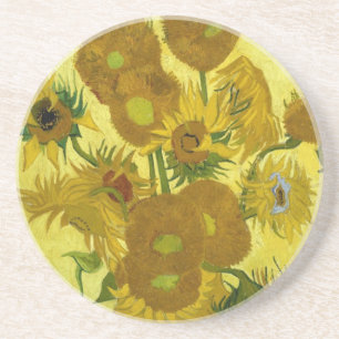 Dessous De Verre En Grès Sunflowers dans Vase Van Gogh Art