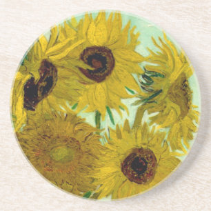 Dessous De Verre En Grès Sunflowers dans Vase Van Gogh Art