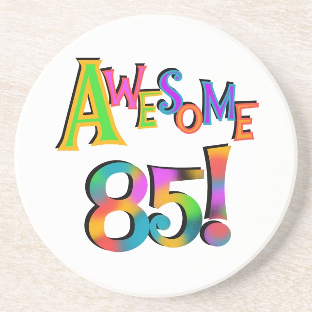 Dessous De Verre En Grès Super 85 T-shirts et cadeaux d'anniversaire (Devant)