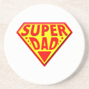 Dessous De Verre En Grès Super Papa - Bonne Fête des Pères