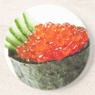 Dessous De Verre En Grès Sushi d'Ikura (oeufs de poisson saumonés) Gunkan