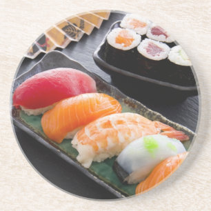 Dessous De Verre En Grès Sushi et petits pains