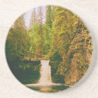 Dessous De Verre En Grès Swedish Moody Waterfall, Hälsingland, Sweden