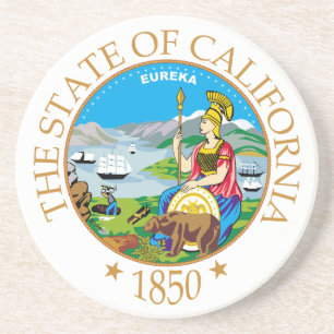Dessous De Verre En Grès Symbole de Californie