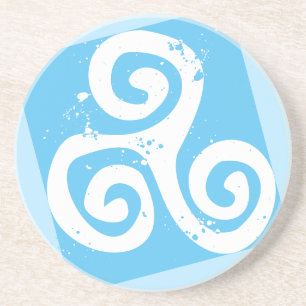 Dessous De Verre En Grès Symbole de vie de Triskel Celtic Irish Breton