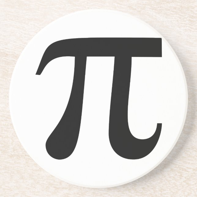 Dessous De Verre En Grès Symbole géant "Pi" (Devant)