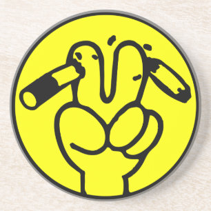 Dessous De Verre En Grès Symbole thaïlandais ⚠ anti-tabac ⚠