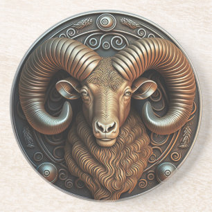 Dessous De Verre En Grès SYMBOLE Zodiaque Aries Horoscope