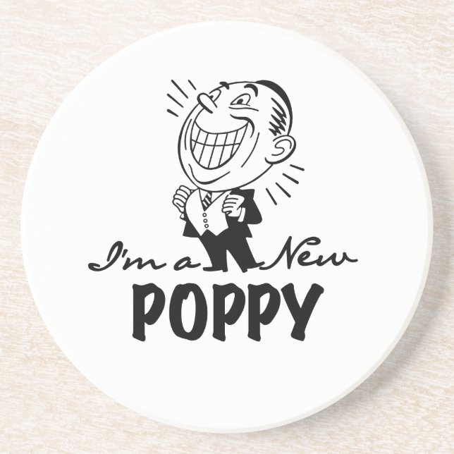 Dessous De Verre En Grès T-shirts et cadeaux Smiling New Poppy (Devant)