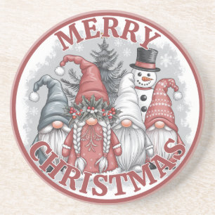 Dessous De Verre En Grès Tapis de Noël Gnomes