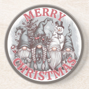 Dessous De Verre En Grès Tapis de Noël Gnomes