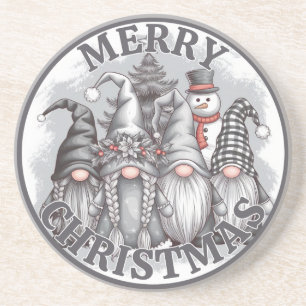 Dessous De Verre En Grès Tapis de Noël Gnomes
