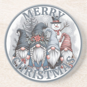 Dessous De Verre En Grès Tapis de Noël Gnomes
