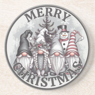 Dessous De Verre En Grès Tapis de Noël Gnomes