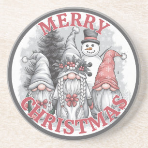 Dessous De Verre En Grès Tapis de Noël Gnomes