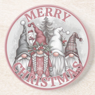 Dessous De Verre En Grès Tapis de Noël Gnomes