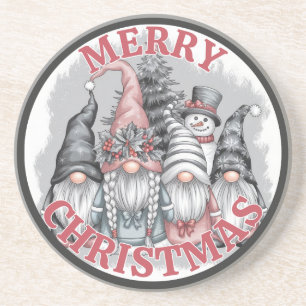 Dessous De Verre En Grès Tapis de Noël Gnomes