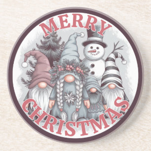 Dessous De Verre En Grès Tapis de Noël Gnomes