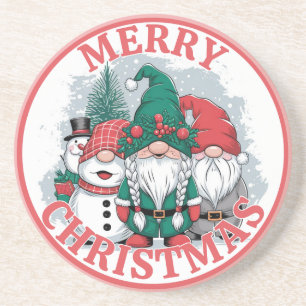 Dessous De Verre En Grès Tapis de Noël Gnomes