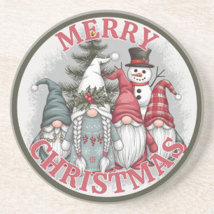 Dessous De Verre En Grès Tapis de Noël Gnomes